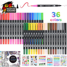 Aquarell marker set farben - aquarell,
