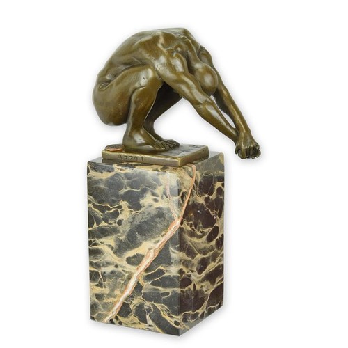Bronzefigur der taucher a - bronzefigur, taucher",