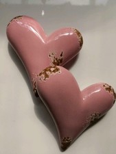 2er Set Keramik Vintage Herz *