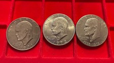 3x Liberty One Dollar Münze 1776-1976  1971,1972,1976,