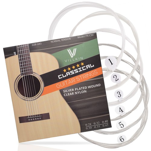 Villkin gitarrensaiten set - gitarrensaiten-set, –