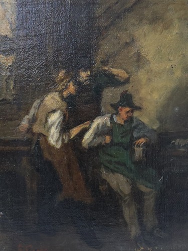 Trinkende bauern szene - bauern,