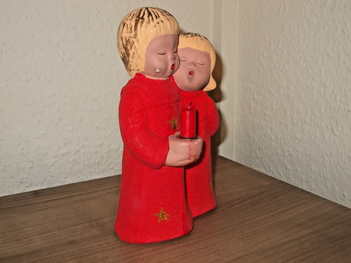 Zwei weihnachtsengel keramik - weihnachtsengel,,