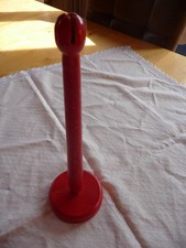 Adventskranzständer aus Holz alt rot 50er Jahre 29,5 cm hoch vintage