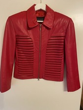 Vintage Leder Jacke Crop von