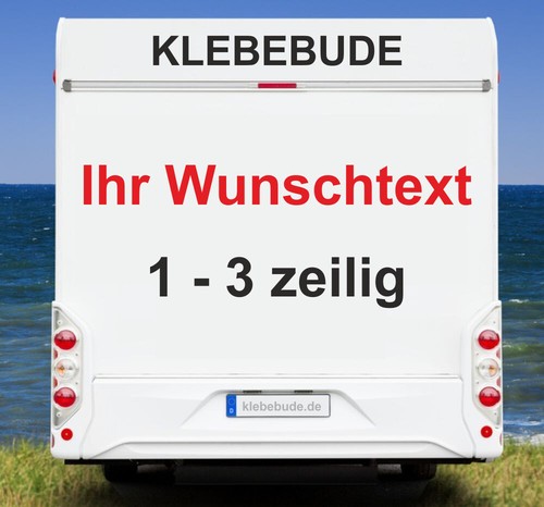 Aufkleber wunschtext wohnmobil - wunschtext,
