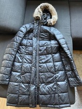 Barbour BARBOUR LUNGA QUILT Parka Daunenjacke/Mantel mit Fell Kapuze Gr. 34