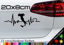 Herzschlag Italien Aufkleber