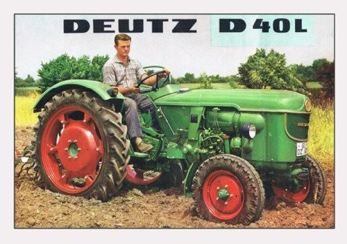 Blechschild 30x40 deutz - 30x40,