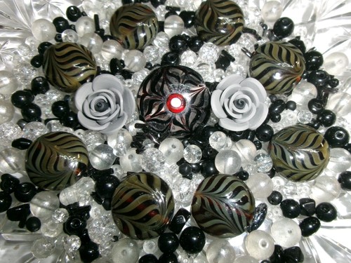 Glasperlen mix 143g indische - glasperlen,