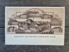 alte Bier Brauerei Werbung, Postkarte, 30er Jahre,Jak. Ph. Dietl, Straubing Bay.