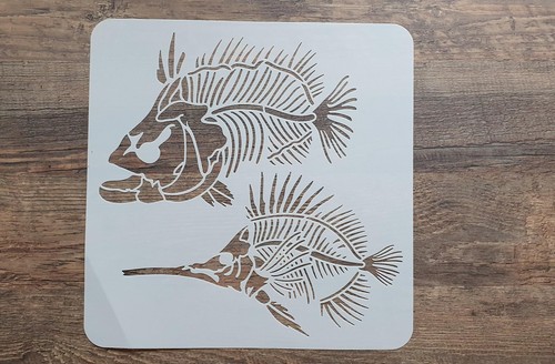 Schablone fishbones - schablone,