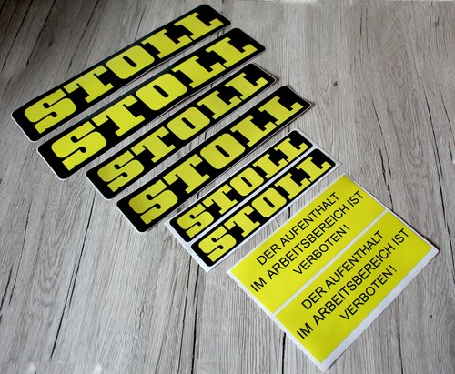 Stoll aufkleber traktor - aufkleber,