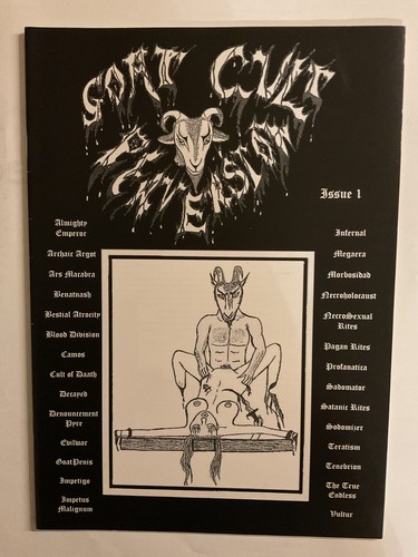 Goat cult perversion - goat, black
