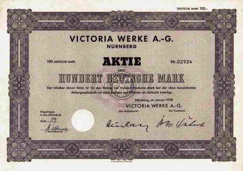 Victoria werke 1958 - victoria, ag