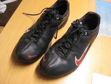Sammler Nike Turnschuh Herren Air Toukol Schwarz Leder Turnschuhe Gr. 43 UK 8,5