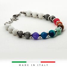 Armband bunte Steine Achat