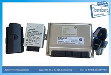 gebr. BMW 3er E46 Cabrio Motor Steuergerät Set Zündschloss 7500255 #2627