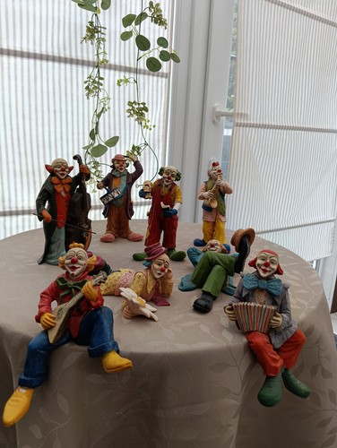 Vintage clowns figuren happy - figuren,
