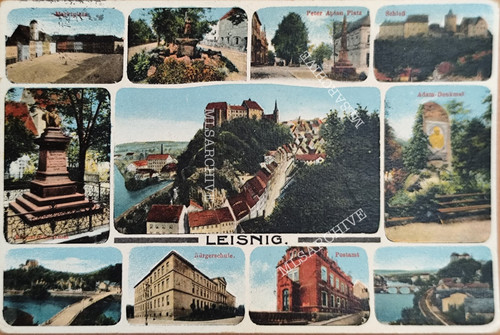 Leisnig sachsen postkarte - leisnig,