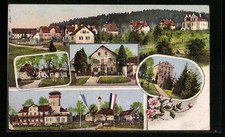 Ansichtskarte Westheim b. Augsburg, Bahnhofrestaurant, Kurhaus, Totalansicht 