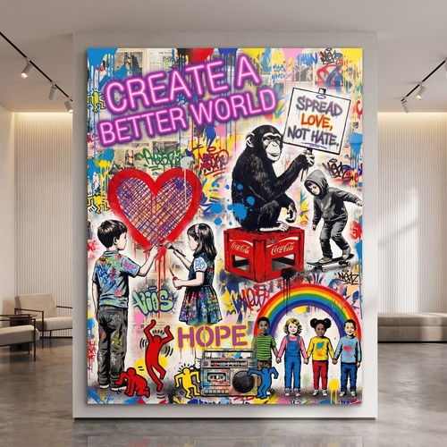 Banksy kinder liebe wandkunst - liebe,