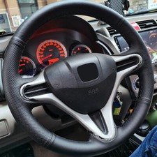 Schwarz Leder Handnähte