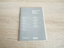 BRAUN Bedienungsanleitung Braun micron vario 3 universal L