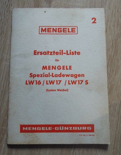 Mengele spezial ladewagen lw16 - spezial-ladewagen,
