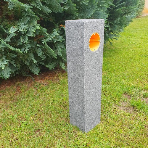 Gartensteckdose granit stele - gartensteckdose,