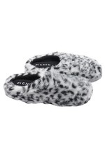 PICNIC Damen Hausschuhe Gr. 37 Mehrfarbig Tiermuster Fellbesatz Casual