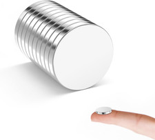 Kleine Neodym Magnete 15x2mm 10 Stück Stark für Büro Magnettafel Pinnwand
