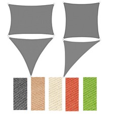 WOLTU Sonnensegel Sonnenschutz Wetterbeständig HDPE 180g/m² Windschutz UV-Schutz