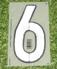 Brust Nummer 6/9 Flock in Matchworn Size für DFB Deutschland Away Trikot EM 2016