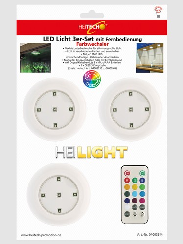 Led licht 3er - led-licht, 3er-set