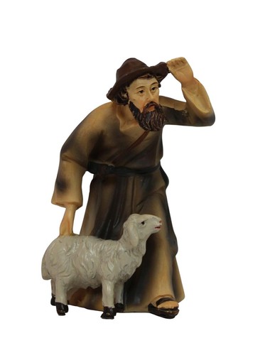 Krippenfigur schäfer mit - krippenfigur,