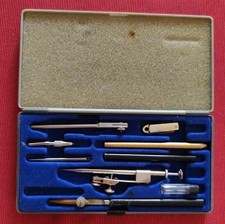 Zirkelset Antik Reißzeug Anker, Unvollständig