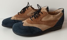 Ladysko Damen Halbschuh, Farbe: Blau-Bunt, Wildlederschuhe, Gr. 42 / C10