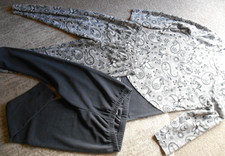 Polarstern by QVC- 3 tlg. Pyjama in der Gr. M(42/44) kuschlig-Silbergrau/Platin