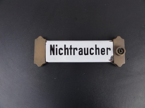 Emaile schild nichtraucher - schild,