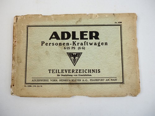 Adler 6g pkw - adler, ps