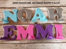 Kindergarderobe Buchstaben