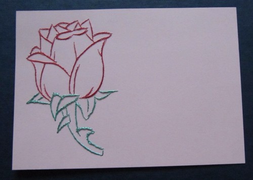 Kartenaufleger rosa