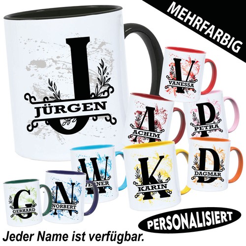 Tasse name personalisiert - tasse,