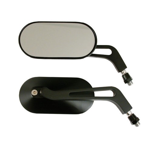 Spiegel oval billet aluminium - spiegel,