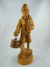 Skulptur Holzskulptur Schäfer Holz alte Handarbeit anschauen Kunst selten  WOW