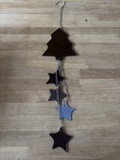 Windspiel aus Metall Baum 16cm & 4 Sterne 6cm Gesamtlänge 60cm wohlklingend top