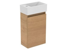 Badmöbel Eurovit +, 37 cm, Eiche Hamilton, Hahnloch: links - A