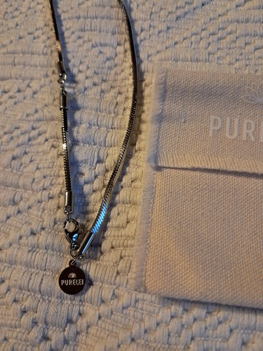 Purelei halskette silber eckig - halskette,