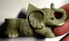 3   Elefanten - Blumen - Mini - Hocker, 1988 , Kunststein ,  innen + außen   gut